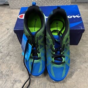 Champion Vibrant Blue and Green Sneakers